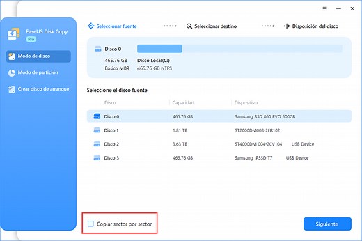 Software gratuito para clonar discos duros en Windows 10/8/7