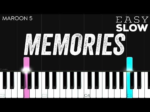 Maroon 5 - Memories | EASY SLOW Piano Tutorial