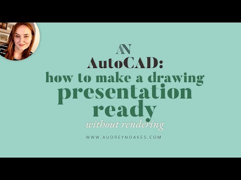 How to make AutoCAD drawings presentation ready without rendering