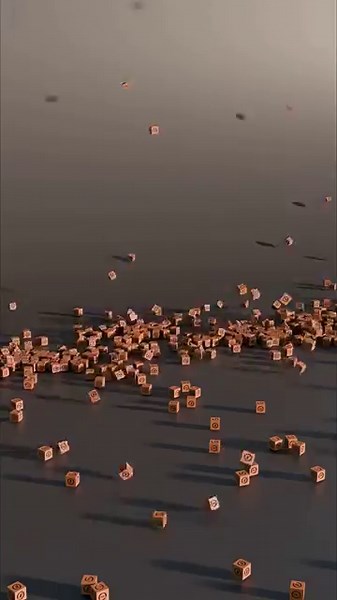 Blender 3D Explosion 💣 | 5000 Blocks Shatter into Chaos!