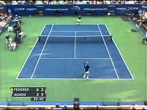 Us Open 2005.R.Federer vs A.Agassi.Highlights