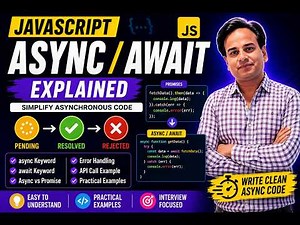 Async Await in JavaScript Explained | Async vs Await with Examples | ES6 Tutorial for Beginners