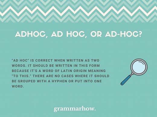 Adhoc, Ad hoc, or Ad-hoc? (Helpful Examples)