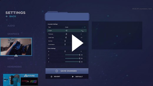 TenZ - TenZ's Aimlab Crosshair