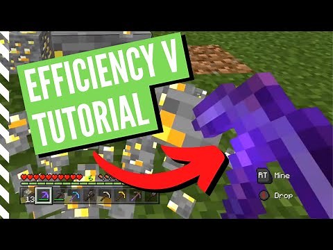 How To Get EFFICIENCY V In Minecraft (MINE FASTER)