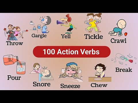 100 Action Verbs || Action Verbs in English with Pictures || English Vocabulary : Action Verbs