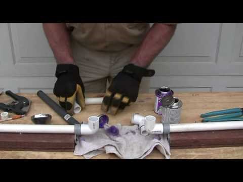 How to repair PVC pipe: The four 90's method