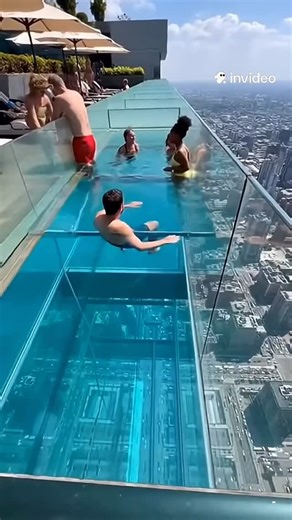 Unreal Home Moments 🤯✨ on Instagram: "Glass pools 😬"