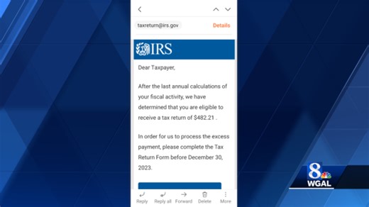 Email claims you're eligible for a tax refund. Is it real?