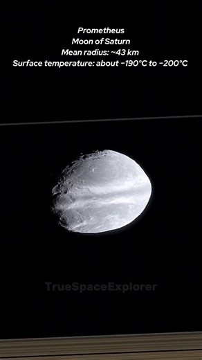 Journey to Prometheus | Moon of Saturn | Space Engine (Simulation)