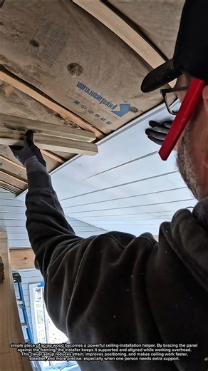 Simple Wood Trick Makes Ceiling Installation So Much Easier!