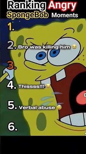 Ranking ANGRY SpongeBob moments