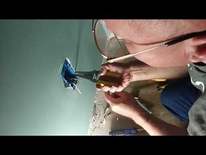 I show how to replace broken wall outlet box using box hold its