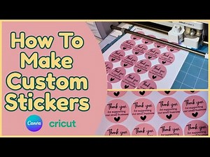 How To Make Custom Stickers at Home (Canva + Cricut Tutorial)