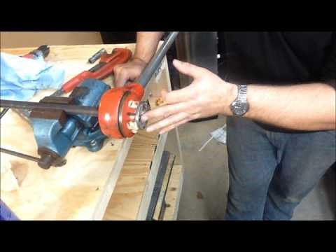 How to thread gas pipe and install a Dyna-Glo blue flame heater
