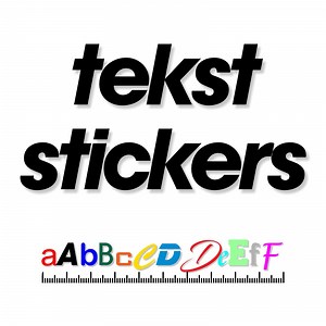 Eigen tekst sticker maken en online ontwerpen [stickers met tekst]