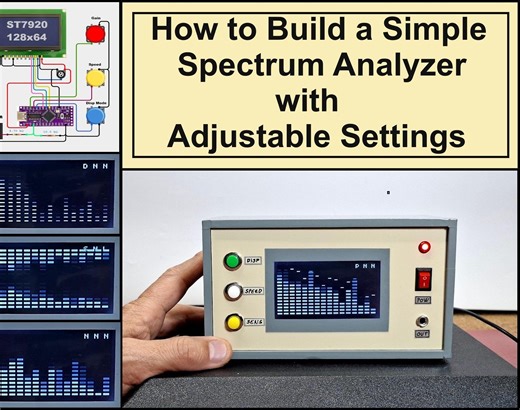 How to Build a Simple Audio Spectrum Analyzer With Adjustable Settings