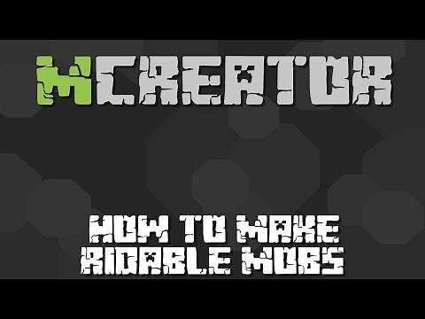 MCREATOR: Rideable Entity Tutorial | 1.9.1