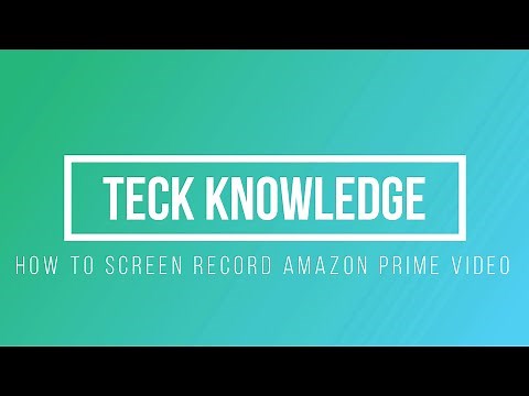 How To Screen Record Amazon Prime Video