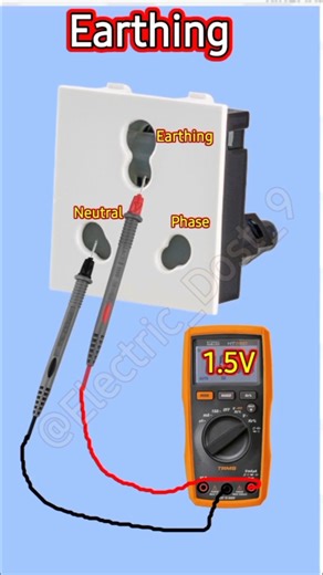 How to check earthing using multimeter। earthing check। plate earthing। #shots #youtubeshorts