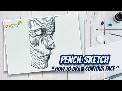 Pencil sketch || How To Draw Contour Face Step by Step