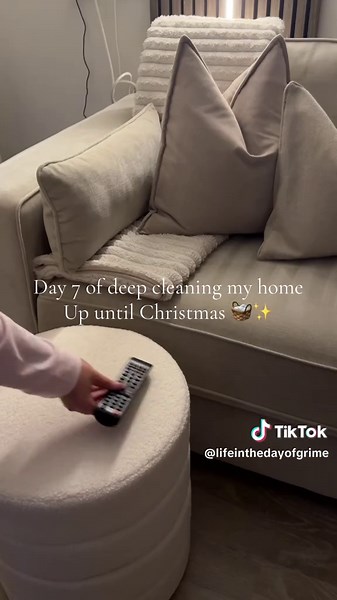 Deep cleaning my home ready for Christmas — pulling the sofa out, scrubbing underneath, freshening cushions, wiping skirting boards and giving everything a full reset 🧺✨ Pre-Christmas clean, holiday home prep, and satisfying deep clean motivation. If you love Christmas cleaning, organising, decluttering and ASMR cleaning sounds, this one’s for you. 🧺✨ #cleaningmotivation #deepclean #comecleanwithme
