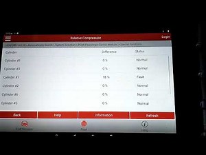 Relative Compression Check on Ford 4.6 Engine Using Launch Thinkdiag Software