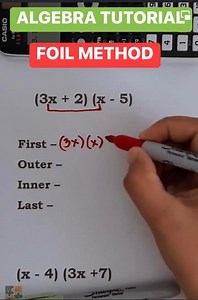 1.8K reactions · 1.2K shares | Algebra Tutorial: FOIL METHOD‼️ Multiplying Binomials. | Prof Math Wizard | Facebook
