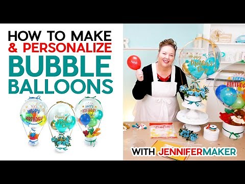 Easy Bubble Balloon Tutorial + How to Vinyl Balloons with a Cricut!