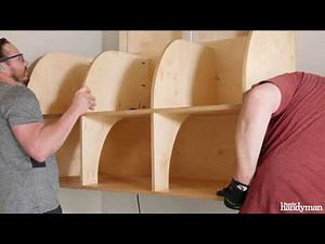 How to Build a Garage Shelf with a Lift