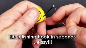 20K views · 817 reactions | Easy way to tie on a fish hook in seconds. Get yours here ==> https://goo.gl/xf2cs3 | Fishingify | Facebook