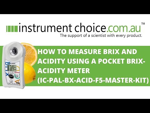 How To Measure Brix And Acidity Using A Pocket Brix-Acidity Meter (IC-PAL-BX-ACID-F5-Master-Kit)