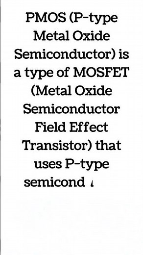 🔌 What is PMOS? | Explained in Simple Words | #electronics #education