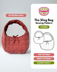 The Sling Bag Sewing Pattern | Video Tutorial | Beginner Friendly | Reversible Crossbody Shoulder | Dog Puppy Carry Bag | Quilted Upcycle - Etsy Canada