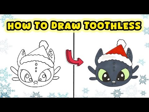 How to Draw Toothless from How to Train Your Dragon – Disney Drawing