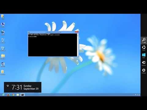 Windows 8: Open a Command Prompt