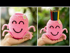 waste material craft ideas easy and beautiful | how to make a pencil case from waste materials
