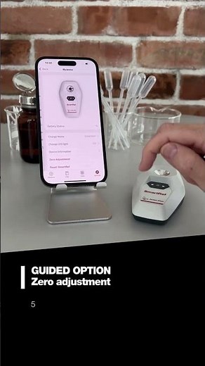 How to perform a guided zero adjustment with SmartRef Refractometer