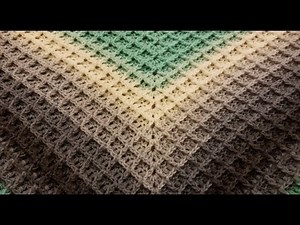 The Waffle Shawl Crochet Tutorial!