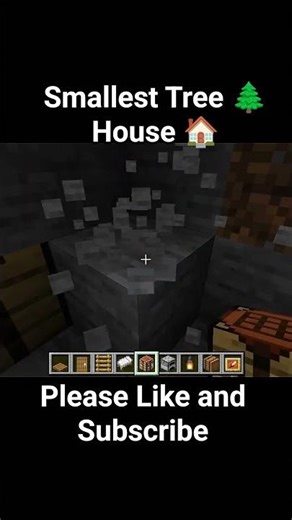 Smallest Tree House in Minecraft | #minecraft #sehar #shorts #hungergamestiktok #caketraining