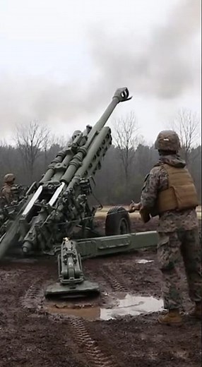The Insane Speed of US Marines Artillery! 🇺🇸💥#military