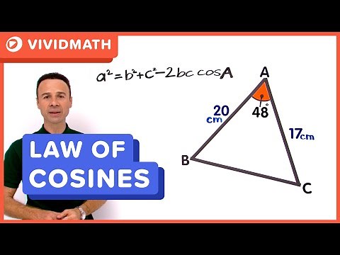 Cosine Rule Finding a Side - VividMath.com