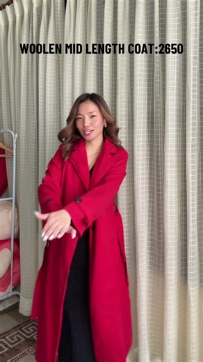 Woolen Mid Length Coat: Perfect Winter Attire