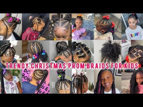 Top Christmas Prom Braids for Kids | Cute & Trendy Holiday Hairstyles 🎄#shorts #foryou #explore #fyp