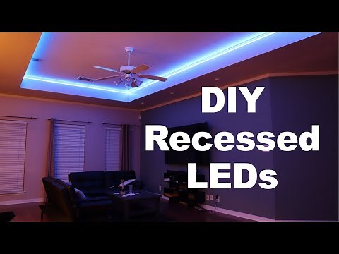 DIY Ceiling LED Lights Installation! — DIY Builds