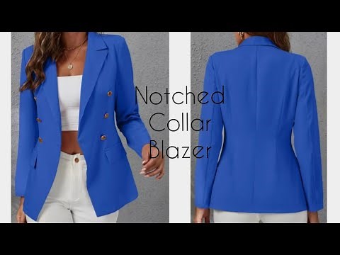 How To Draft A Notched Collar Blazer | Easy Pattern Drafting Tutorial