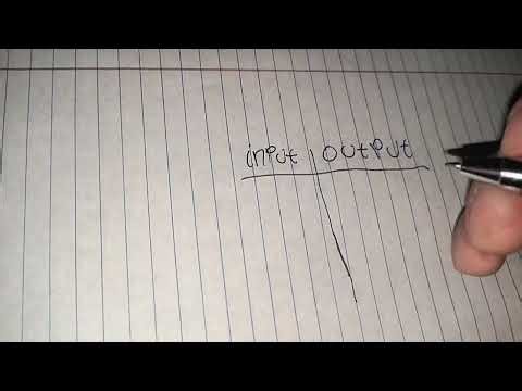 What is an input and output table? (4th grade math)