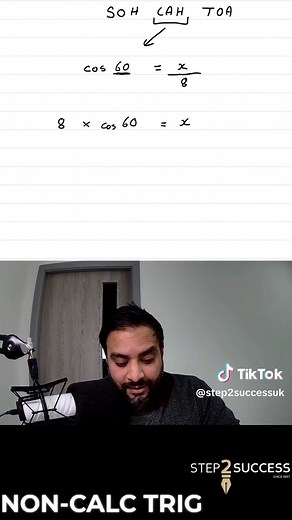 Trigonometry - Non Calculator: Working Out X | Step2Success