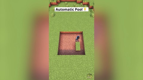 How To Build An Automatic Pool In Minecraft 🏊‍♂️ | Redstone Modern House Feature