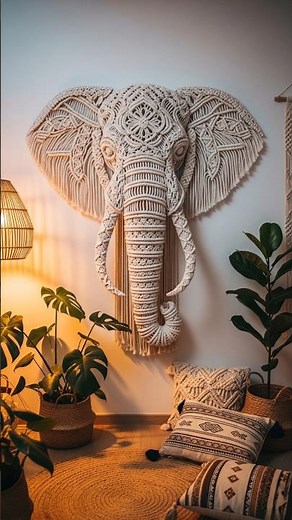 Amazing Macrame Animals - Elephant, Tiger, Wolf #macrame